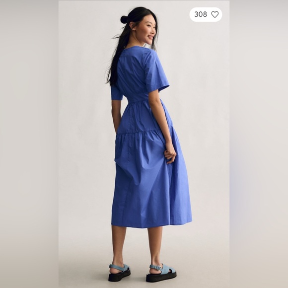 Anthropologie Baum und Pferdgarten Aeva Midi Dress, Sz 4 NWT - Picture 3 of 6